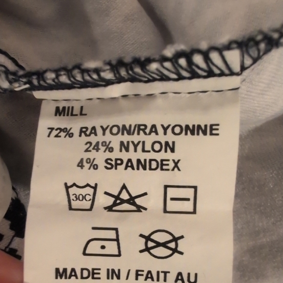 Margaret M Monochrome Geometric Pencil Skirt Size M - Picture 7 of 7